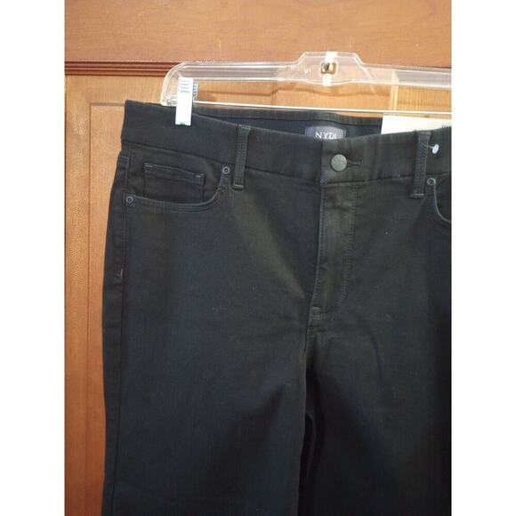 NYDJ Waist Match Relaxed Flare Jeans New Sz PL 14-16 36x26 Black Stretch $119 - Picture 4 of 9